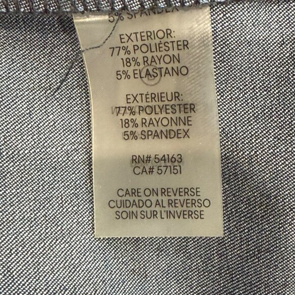 Calvin Klein Sleeveless Navy A Line Dress Size 16 Pockets - Picture 3 of 8